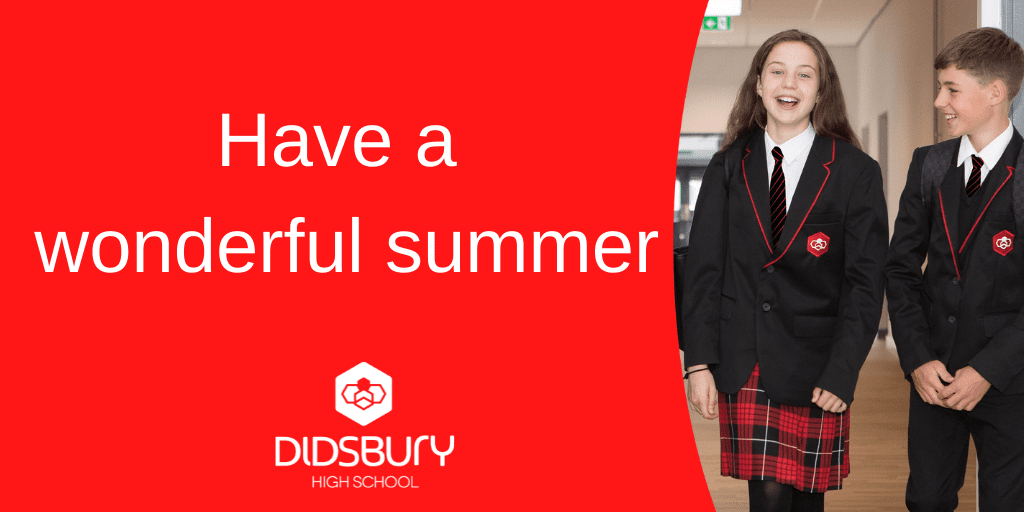 End of year message from Didsbury High