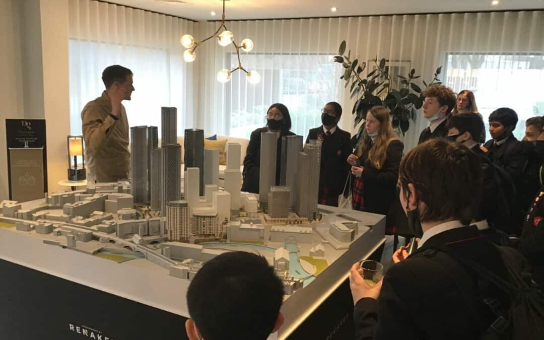 Students visit regeneration construction site